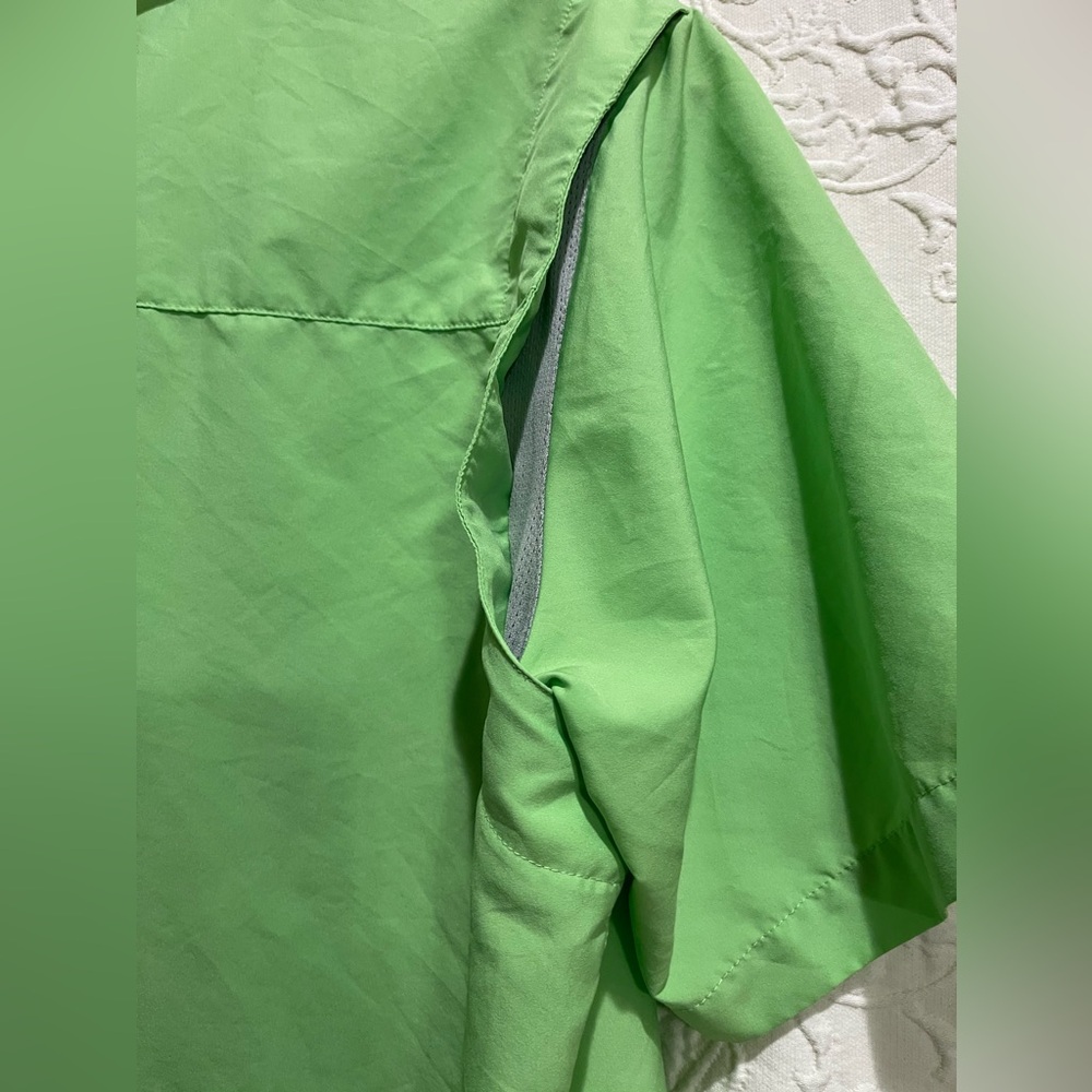 Men’s Under Armour UA Spinner Shirt Sleeve Shirt Lime Green Large - Picture 5 of 5